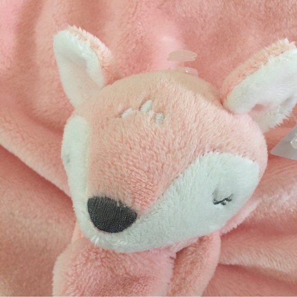 NEW Carters Lovey Nunu Plush Soft Baby Toy Lovie Blankie Baby Gift Pink - Picture 9 of 9